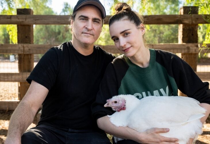 Joaquin Phoenix and Rooney Mara endorse Adopt a Turkey program this Thanksgiving