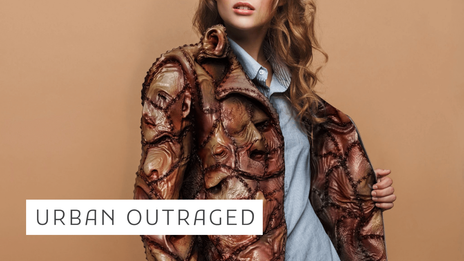 Urban Outraged fake human skin jacket