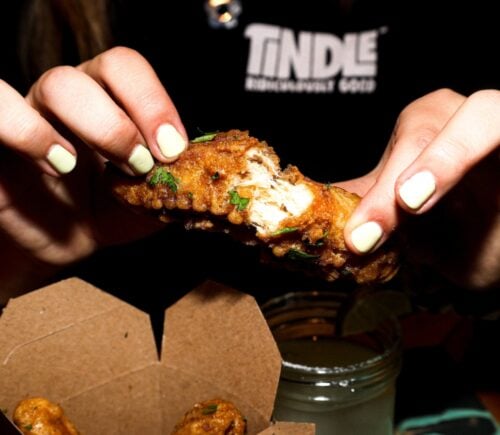 Vegan chicken by plant-based meat brand TiNDLE