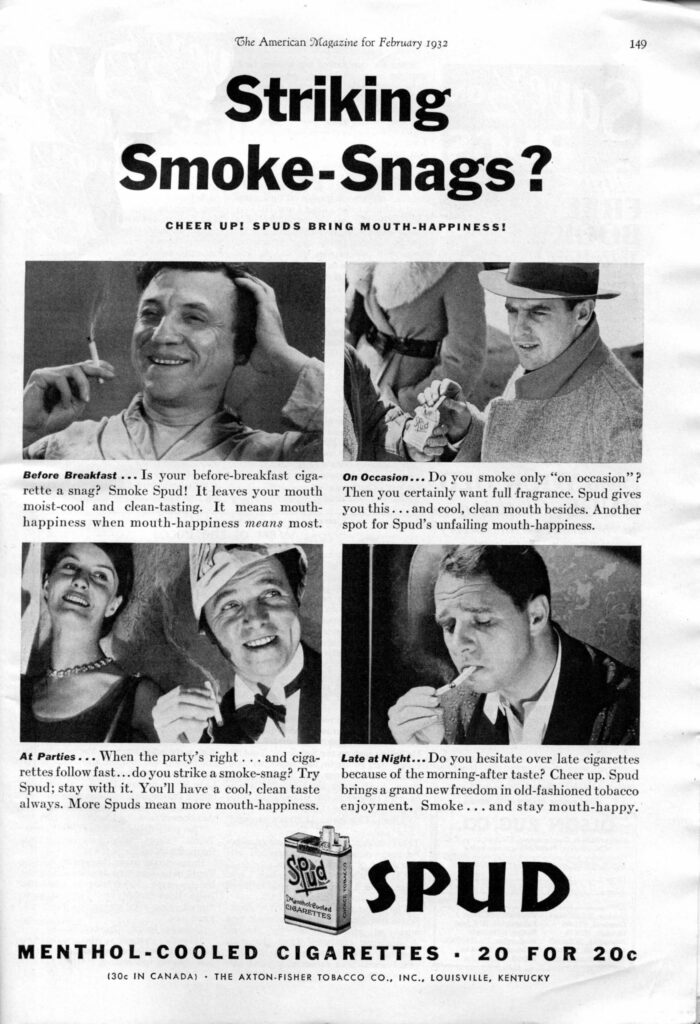Tobacco industry advertisement