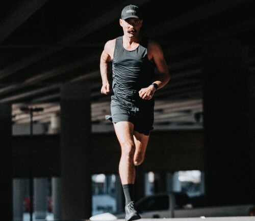 vegan runner robbie balenger jogging