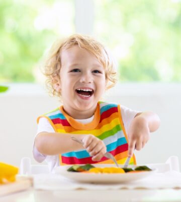 A child eating
