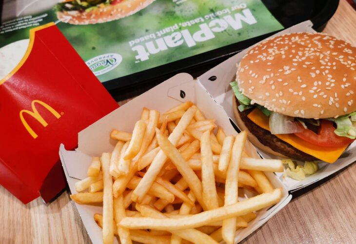 A McPlant Burger and fries