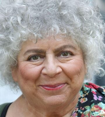 A close up of Miriam Margolyes