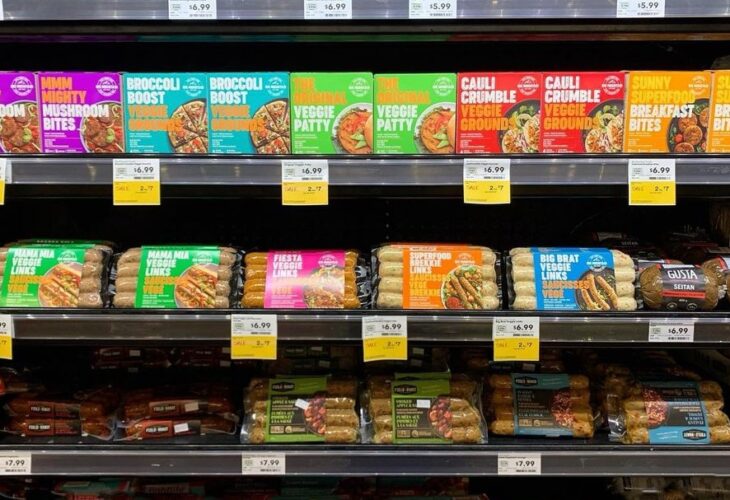 Big Mountain Foods plant-based foods on the shelves