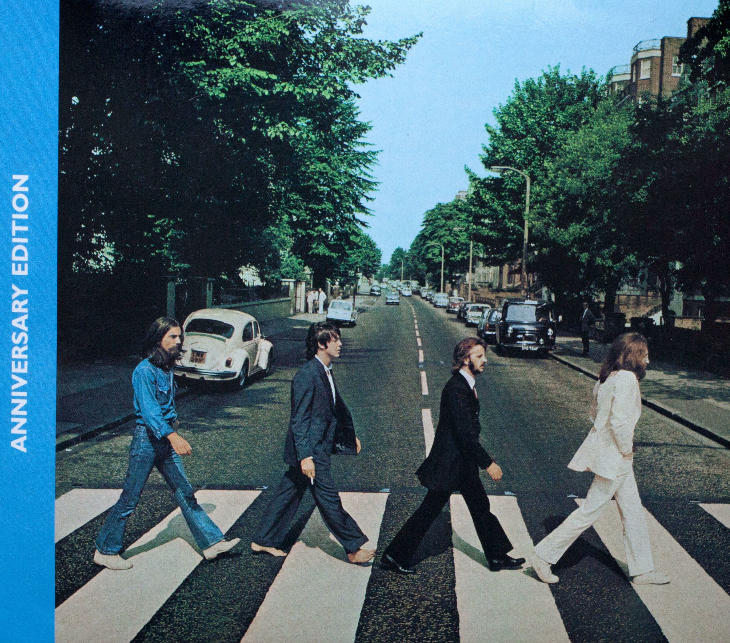 The cd album cover, Abbey Road by The Beatles