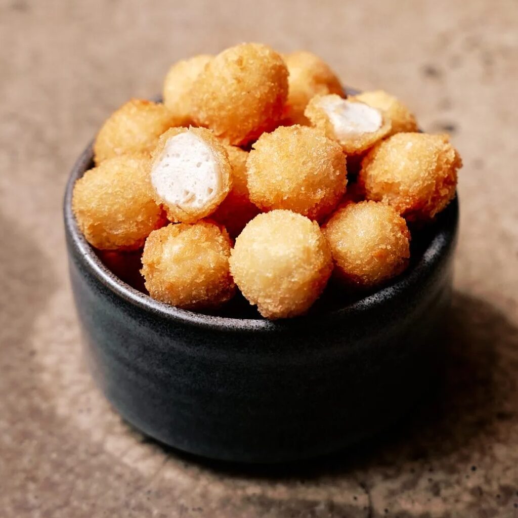 a bowl of fish balls