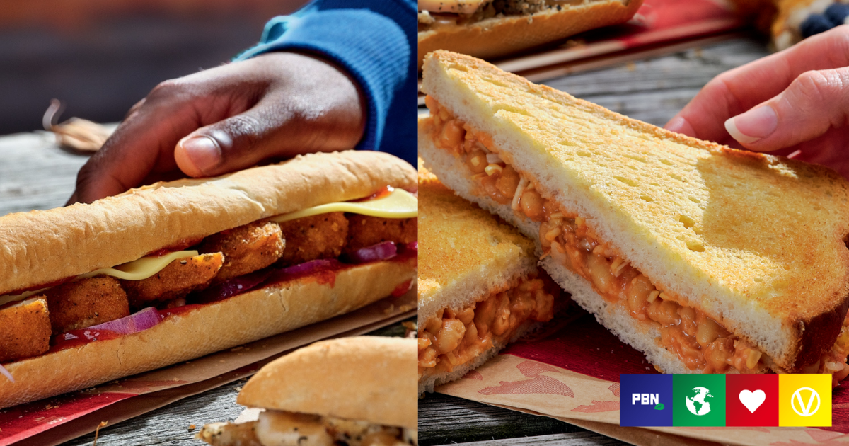 New At Greggs Vegan Southern Fried Chicken And DairyFree Bean And