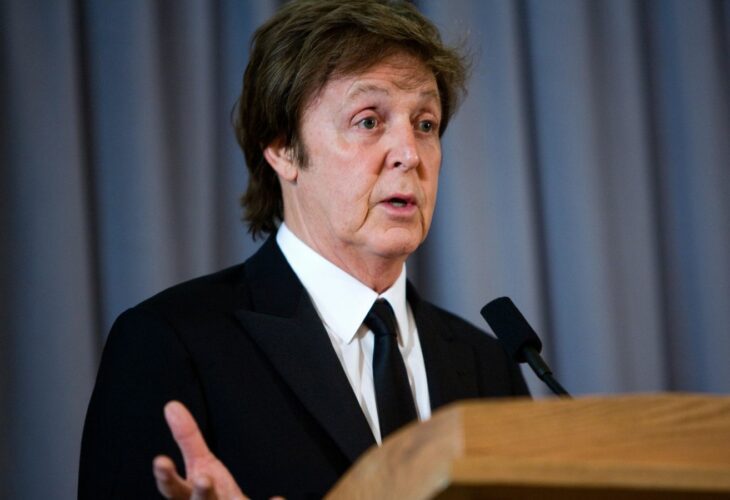 Vegetarian celebrity and animal advocate Paul McCartney
