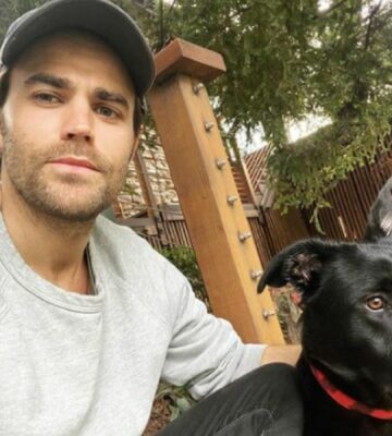 Vegan actor Paul Wesley and his plant-based dog