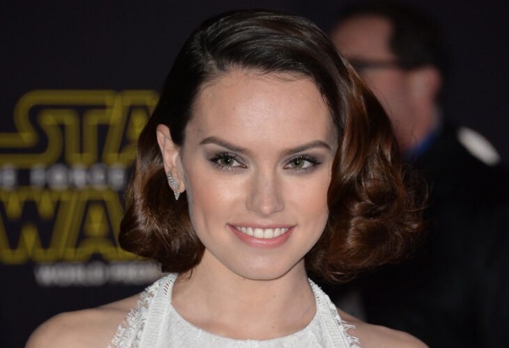 Actress Daisy Ridley at the world premiere of "Star Wars: The Force Awakens"