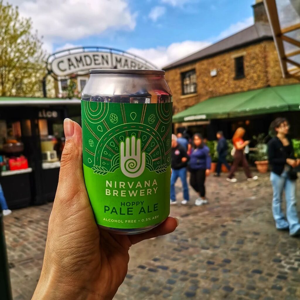 Vegan non-alcoholic pale ale made by Nirvana Brewery