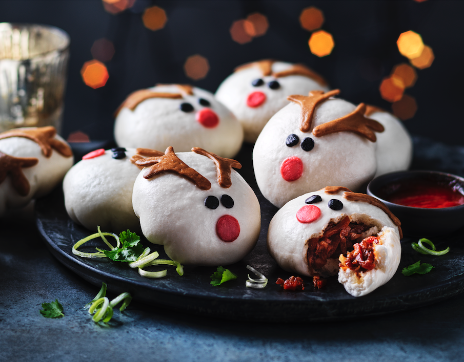 Marks and Spencer vegan reindeer buns