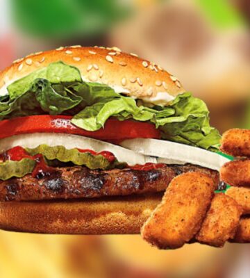 Burger King vegan Whopper and nuggets