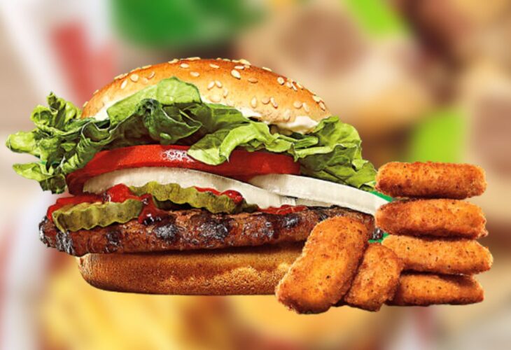 Burger King vegan Whopper and nuggets