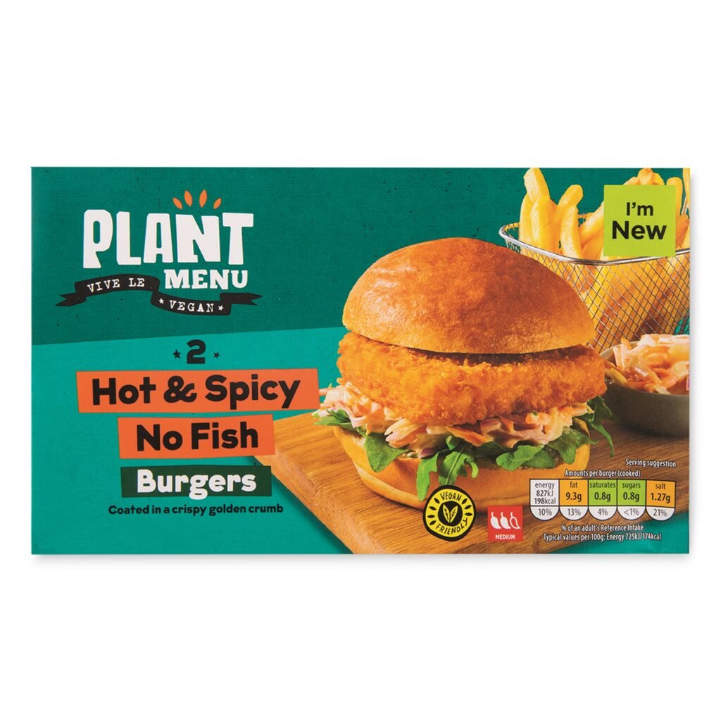 Aldi Hot & Spicy No Fish Burgers