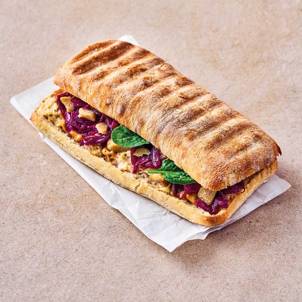 Caffe Nero vegan Christmas sandwich option