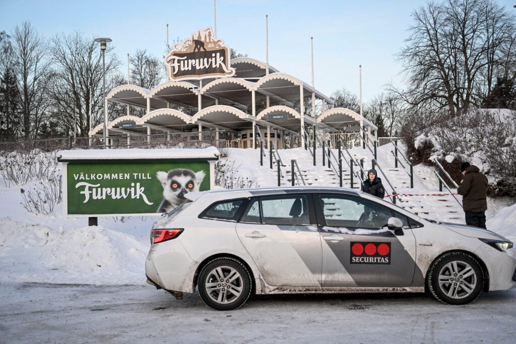 An outside shot of Furuvik Zoo in Sweden, after four chimpanzees were shot dead