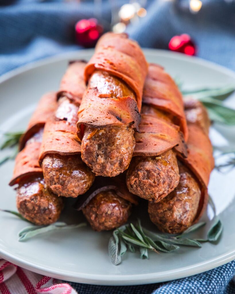 Life Without Meat vegan pigs in blankets