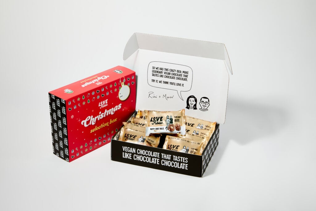 LoveRaw vegan chocolate selection box 2022