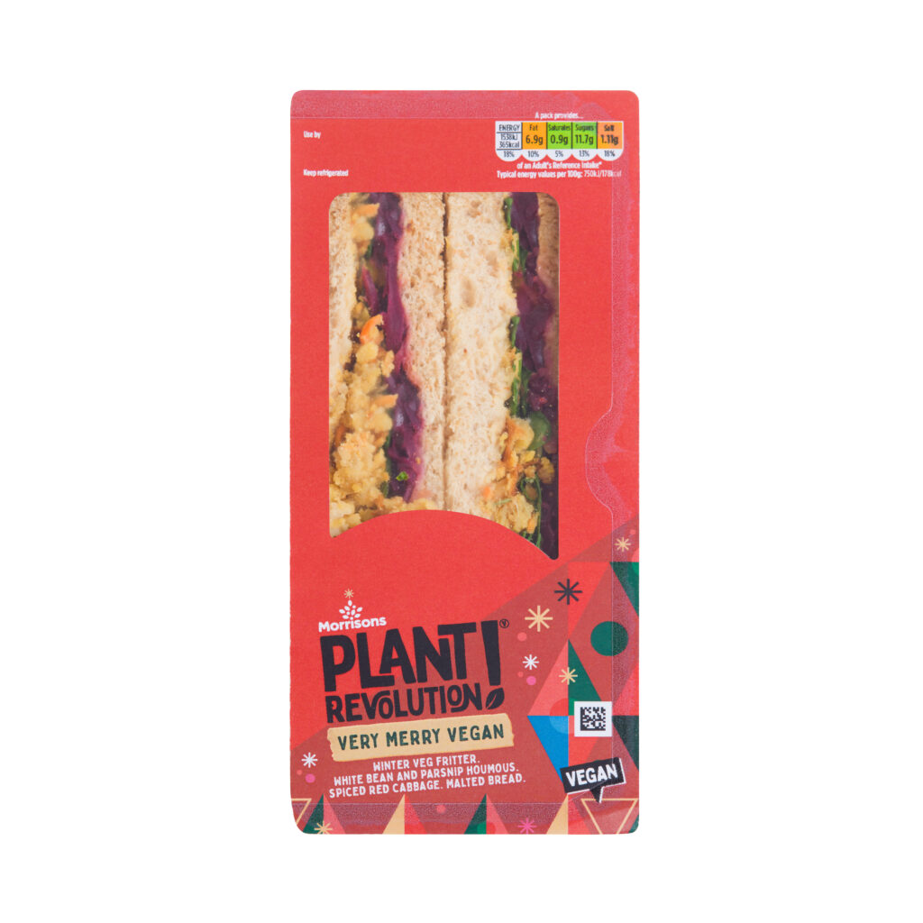 Morrisons vegan Christmas sandwich