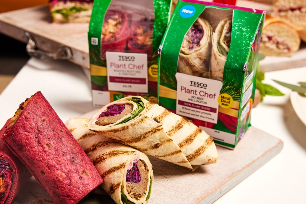 Tesco Plant Chef vegan Christmas sandwich