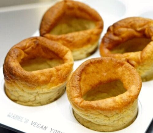 Vegan Yorkshire puddings from Mabel's
