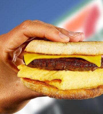 A vegan breakfast sandwich from 7-Eleven