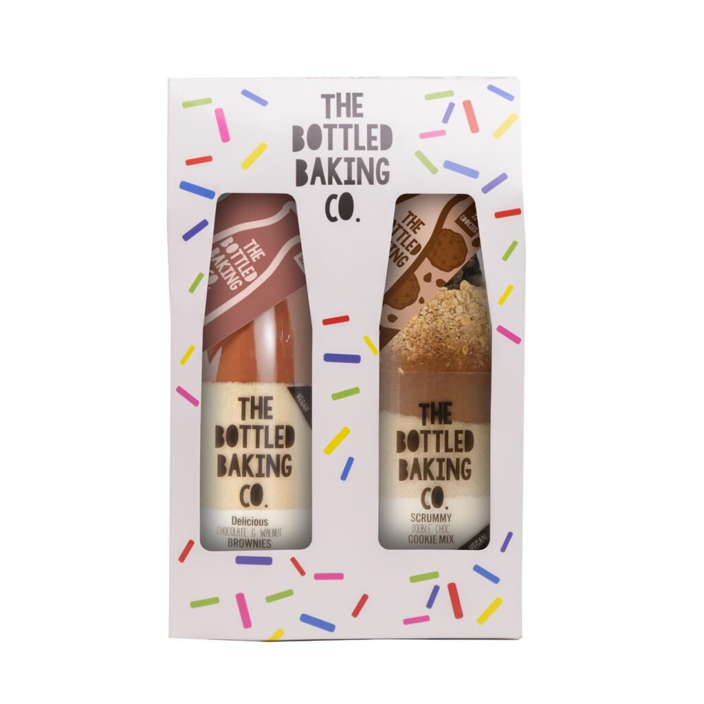 Bottled Baking Co sells uses glass bottles as packaging