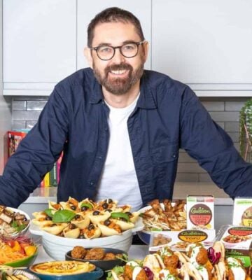 Cauldron Foods founder with the all-vegan range