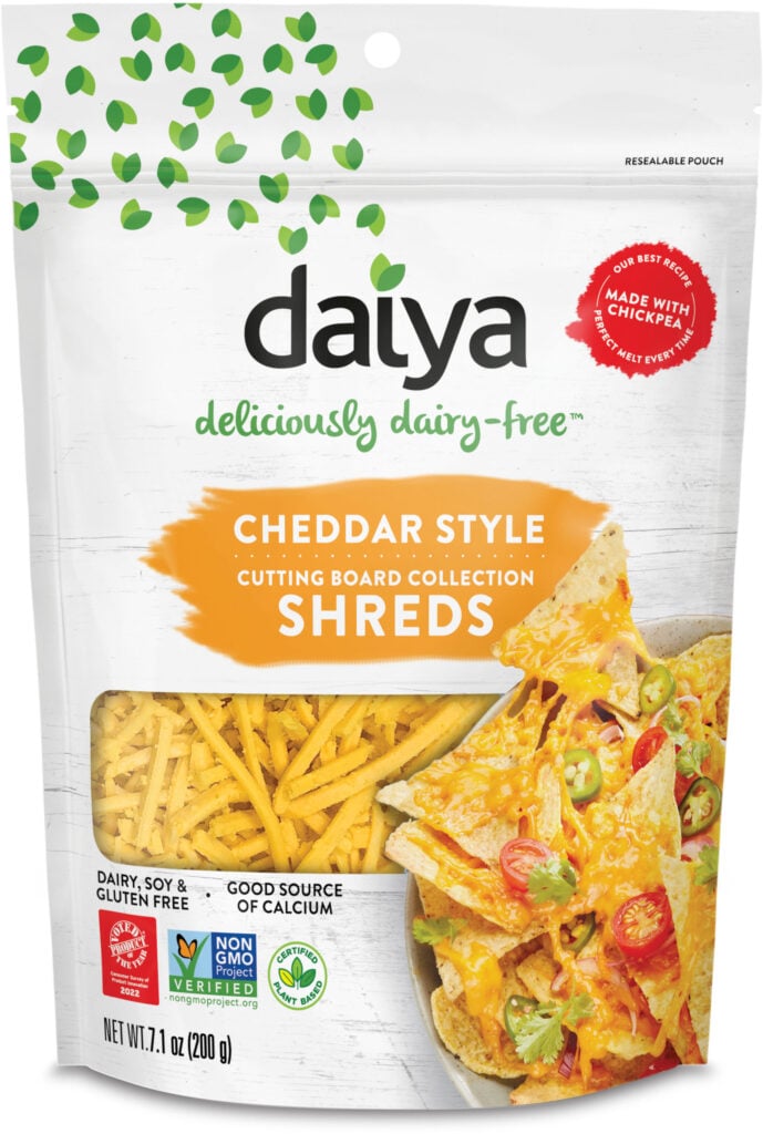 Daiya plant-based cheddar style shreds