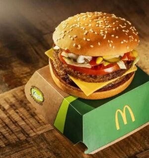 The new vegan Double McPlant burger from McDonald's