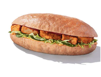 The Greggs Cajun chicken-free roll