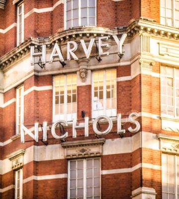 The exterior of Harvey Nichols in London, which has just announced plans to phase out fur