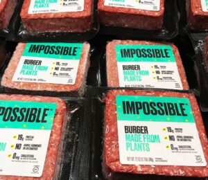 Vegan Impossible meat at a US supermarket