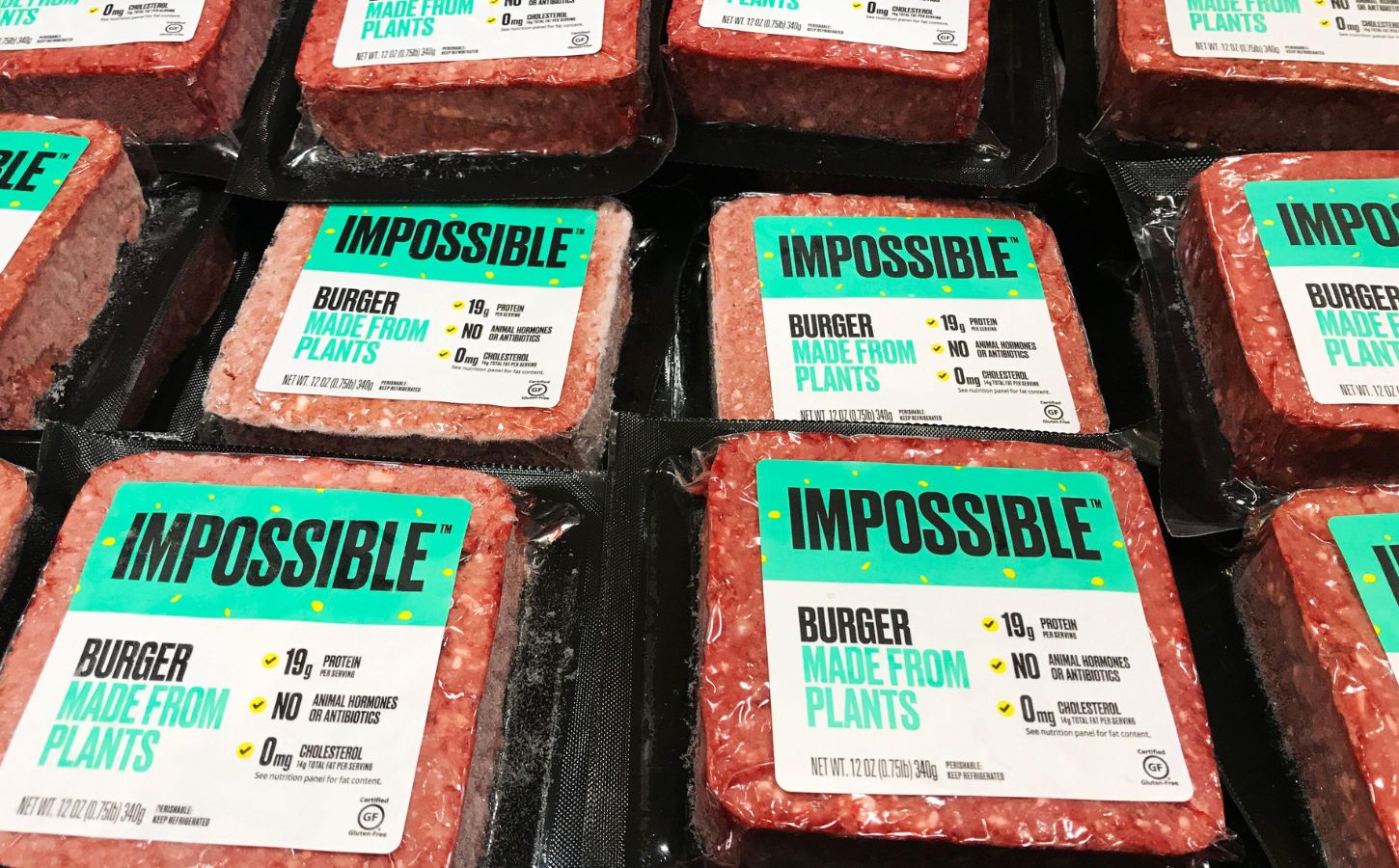 Vegan Impossible meat at a US supermarket