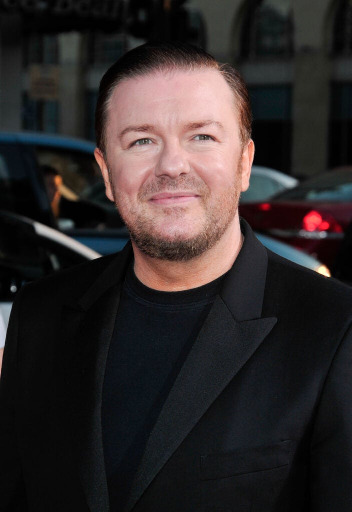 Vegan celebrity, actor and comedian Ricky Gervais