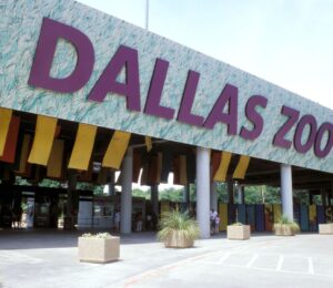 The outside of Dallas Zoo in Texas, where a number of animals have gone missing