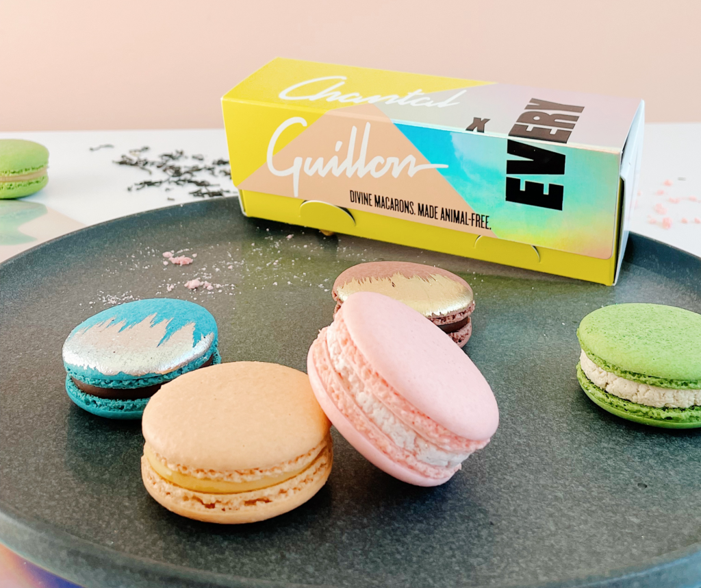 animal-free macarons made with vegan egg whites from EVERY