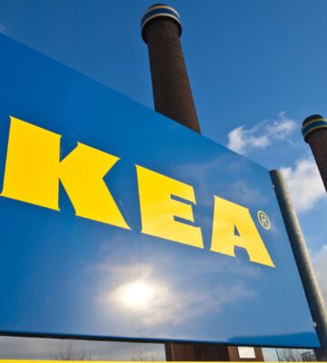 The outside of an IKEA store, which has announced plans to make its menu more vegan-friendly