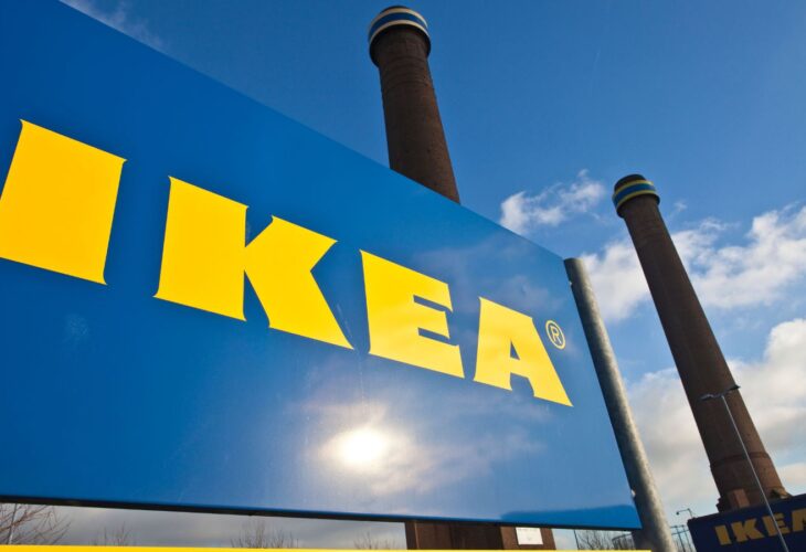 The outside of an IKEA store, which has announced plans to make its menu more vegan-friendly