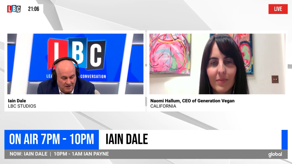Naomi Hallum appeared on LBC with Iain Dale last Thursday
