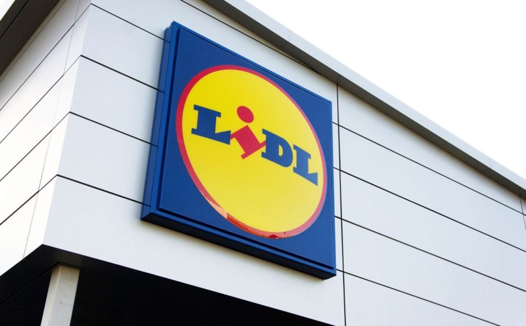 The outside of a Lidl supermarket, which has announced plans to increase vegan options