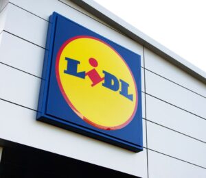 The outside of a Lidl supermarket, which has announced plans to increase vegan options