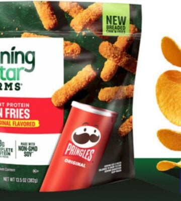 The Morning Star farms Pringles flavor vegan chicken fries