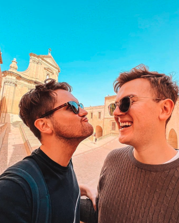 Vegan travelers Oskar and Dan have visited 100 countries together