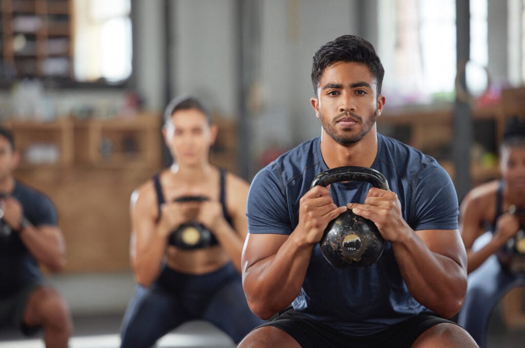 People working out in the gym