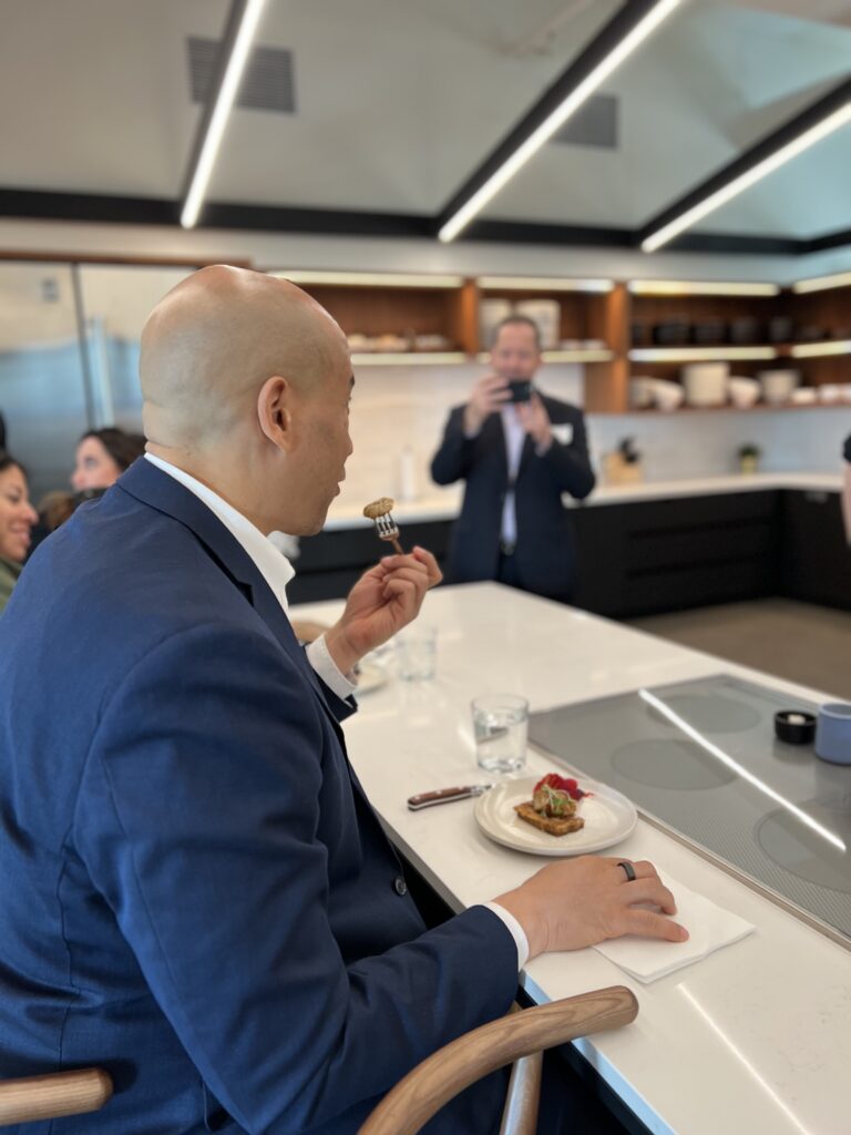 Plant-based senator Cory Booker on a visit to cell-based meat start-up East Just