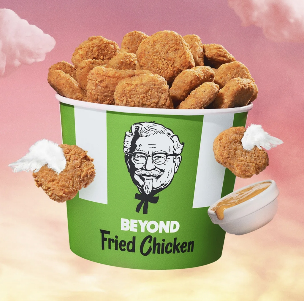 KFC USA's vegan chicken nuggets, a menu option made by plant-based food brand Beyond Meat
