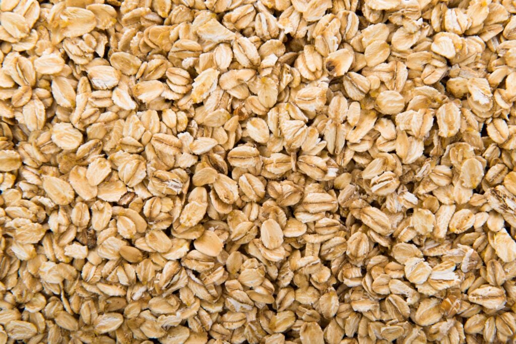 Oats are vegan and considered a high-protein food